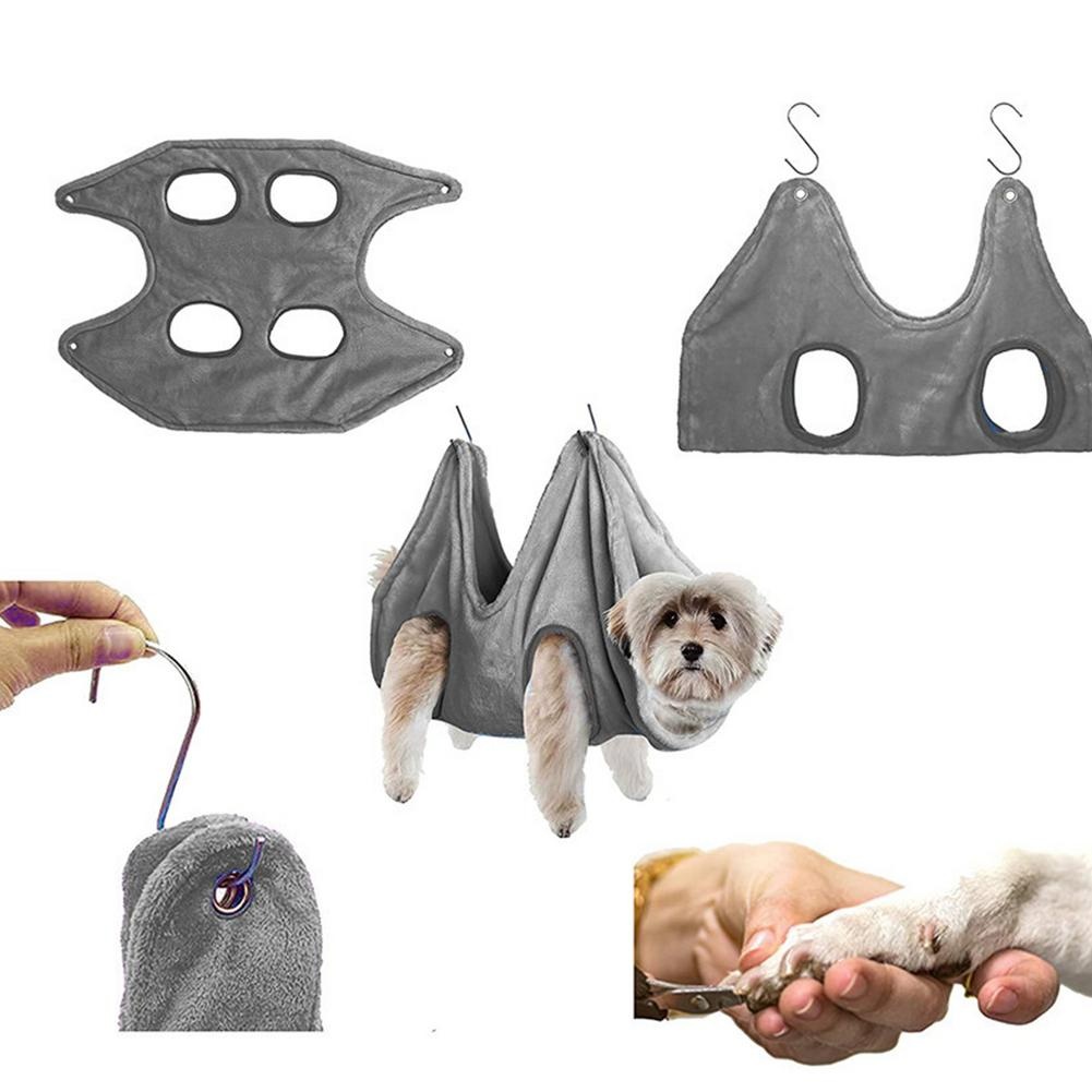 Portable Pet Dog Cat Grooming Hanging Hammock Harness Breathable Groom